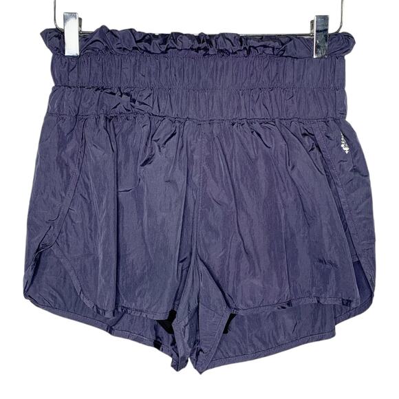 Free People M FP Movement Way Home Short High Waist Deep Sea Blue - Picture 2 of 11